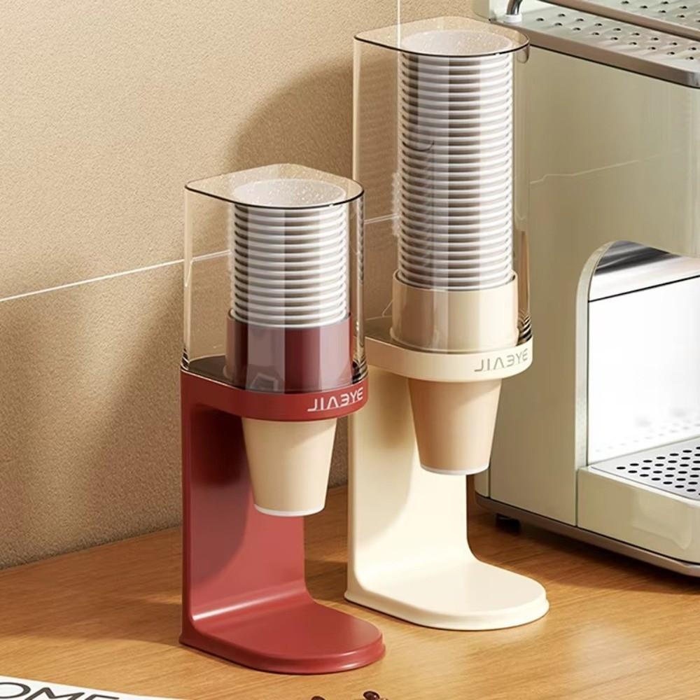 High Quality Plastic Paper Cup Dispenser Wall-mounted No-drill Cup Dispenser Stand Countertop Cup Organizer Rack Water Cooler