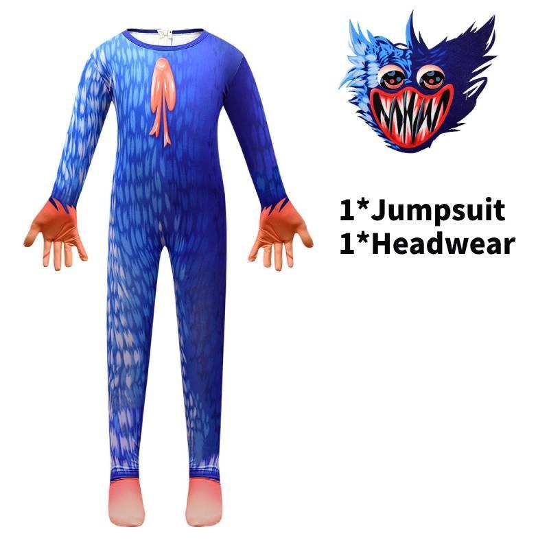 Jumpsuit Playtime Poppy Roleplay Outfit Kids Cosplay Costumes Halloween Party