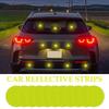 Car Warning Reflective Stickers 10 Pieces Round Waterproof Reflective Strips Reflector Tape 1.96 In Reflective Patch For Trucks