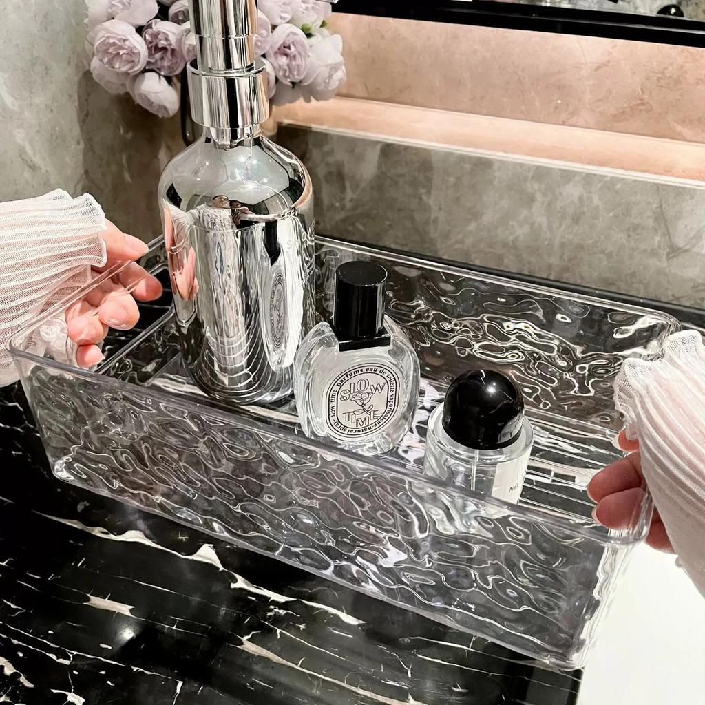 Stackable Storage Box, Acrylic Organizer, Cosmetic Organizer for Cosmetics and Beauty Products for Dressers, Bathrooms, Cabinets