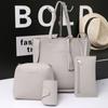 4Pcs Ladies Handbags Female Pu Leather Shoulder Messenger Bags Women Composite Bags Tote Bag Bolsa Feminina Crossbody Bag
