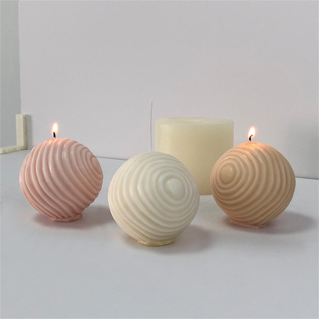 Forma na świecę w kształcie kuli Okrągła forma silikonowa w kształcie kuli do DIY świec mydła gipsu ozdoby nieprzywierająca łatwa do wyjmowania