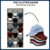 Premium 24-Pocket Over-the-Door Baseball Cap Organizer - Dustproof Space-Saving Hat Storage & Display Rack