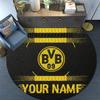 Custom Name BVB 09 Round Area Rug,Carpet Rug for Living Room Bedroom Sofa Playroom Decor,Non-slip Floor Mat