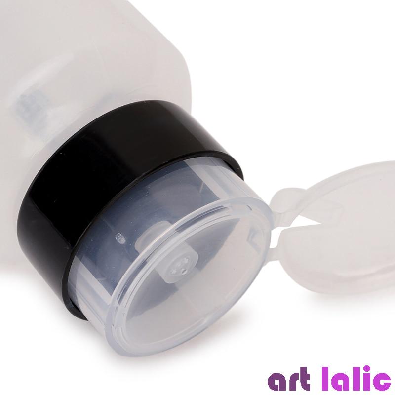 Bottiglie Ricaricabili da 220ml Dispenser a Pompa Smalto per Unghie Gel Rimuovi Smalto Detergente Bottiglia Vuota per Liquidi Acetone Strumenti per il Trucco