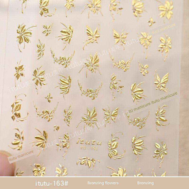 

Интернет Хот Моряк Мун Тиснение Золочение Наклейка для Ногтей Звезда Луна Любовь Звезда Украшение для Ногтей Маленький Узор itutu-163# gilding floral gilding