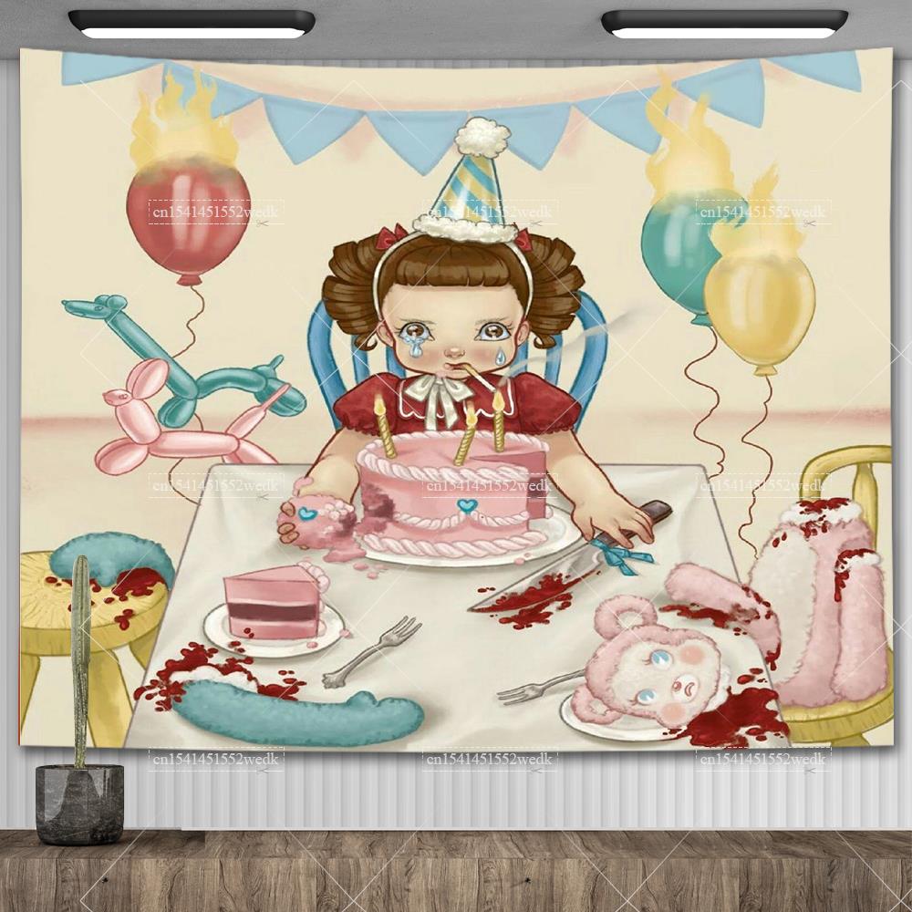 Melanie Martinez Zpěvačka Crybaby Hudební Album Plakát HD Tištěné Nástěnné Umění Gobelín Estetická Dekorace Místnosti Pozadí Dárek pro Fanoušky