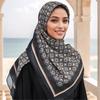 Malaysia Turban Wrap Cloth Convenience Head Scarf Lightweight Square Neck Scarf Soft and Breathable Neckerchief