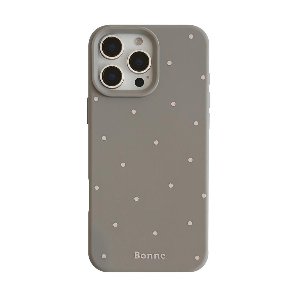 Applicable To IPhone16 Apple Phone Case 17promax Simple Solid Color Polka Dot 1314 Korean 12 Silicone