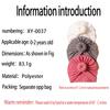 3 PCS New European and American Baby Products Children's Turban Hat Baby Solid Color Knotted Indian Pullover Hat