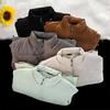 Suede Cotton Coat Menwinter Stand Collar Cotton Jacket Youththickened