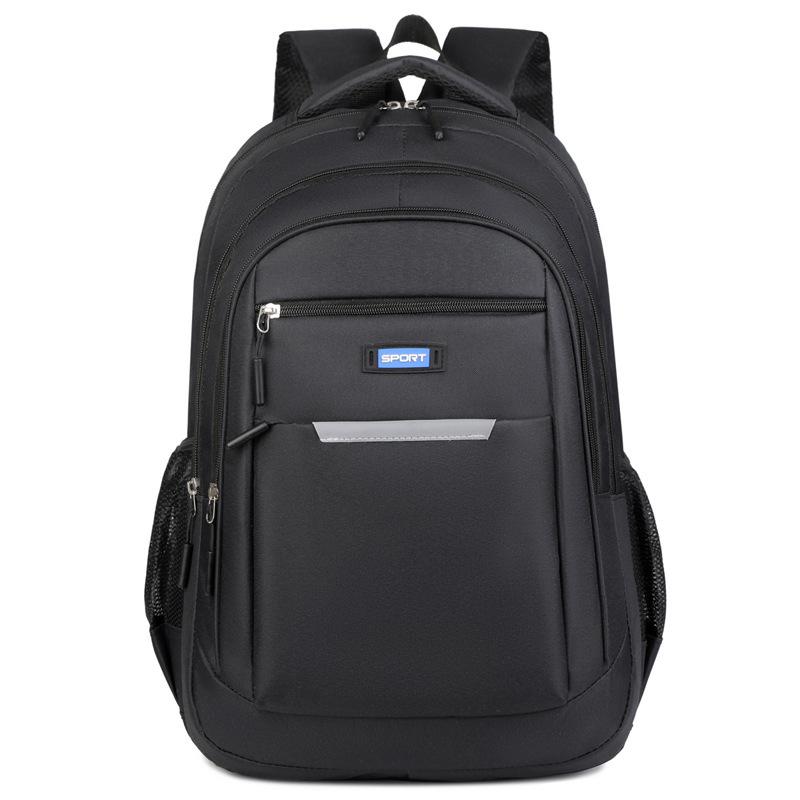 Reflective strip new backpack universal college bag simple large capacity travel backpack men's high sense