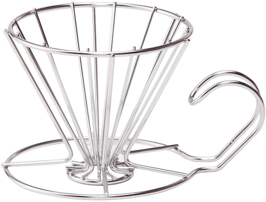 KOGU Coffee Tools Coffee Dripper In Dishwasher Cup Compatible with Good Gas Visible Pouring Lightweight Stainless Steel Drip Coffee Outdoor Shimomura