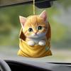 Cheerful Acrylic Animal Keychain For Car Interior And Home Decor Featuring Adorable Cats Dogs And Squirrels