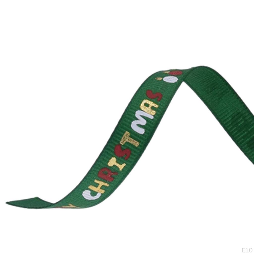 Christmas Ribbon Patterned Wrapping Ribbon, Decorative Accessory, DIY