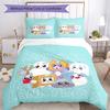 3pcs LankyBox Bedding Set Duvet Cover Closure Includes 1 Duvet Cover & 2 Pillowcases, Soft and Comfortable for All Seasons.