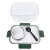Salad Container with Dressing Compartment ABS Reusable Leakproof Portable Salad Lunch Box Food Storage Container for School  