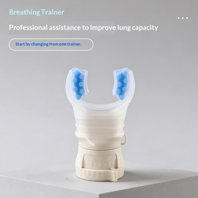 Adjustable 5 Levels Breathing Trainer Portable Lung Exerciser Respiratory Training Device