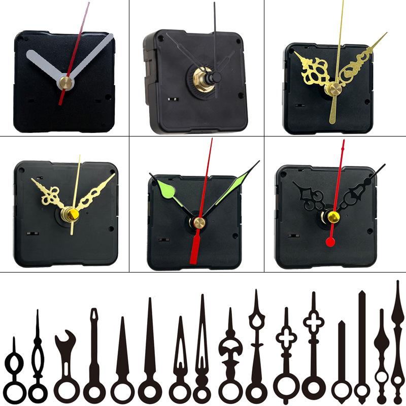 Quartz Clock Movement With Hand Mechanism Clock Repair Replacement Shaft Length 12mm (9/20 Inch) Thread Length 5mm(1/5 Inch)