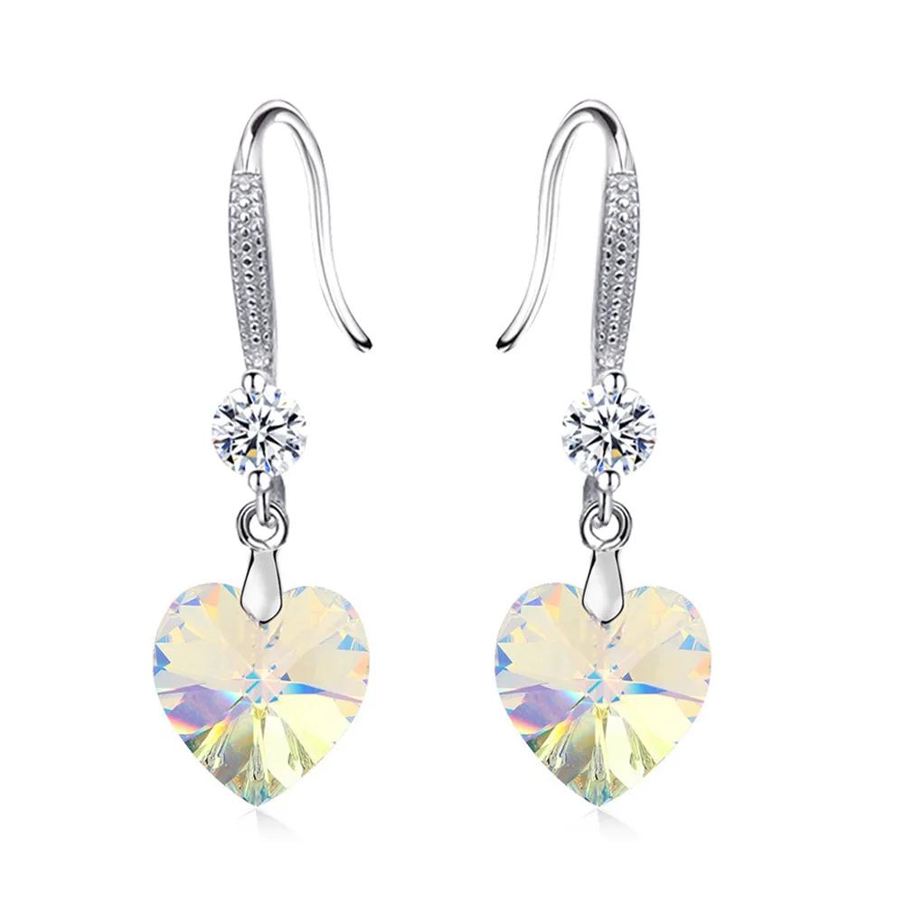 

Andara Стерлинговое Серебро Желтый Сердце Циркон Роскошные Серьги-пусеты для Женщин Элегантные Ювелирные Изделия Оптом 2024 Тренд Ювелирные Изделия