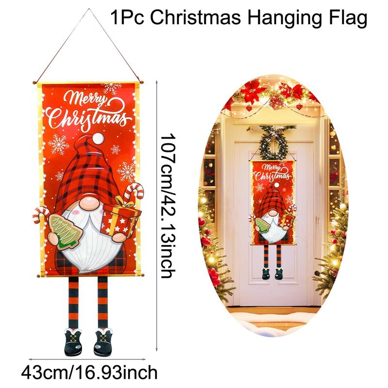 Christmas Hanging Flag Merry Christmas Decorations For Home 2026 Xmas Gifts Christmas Ornament Navidad Natal Noel New Year 2026
