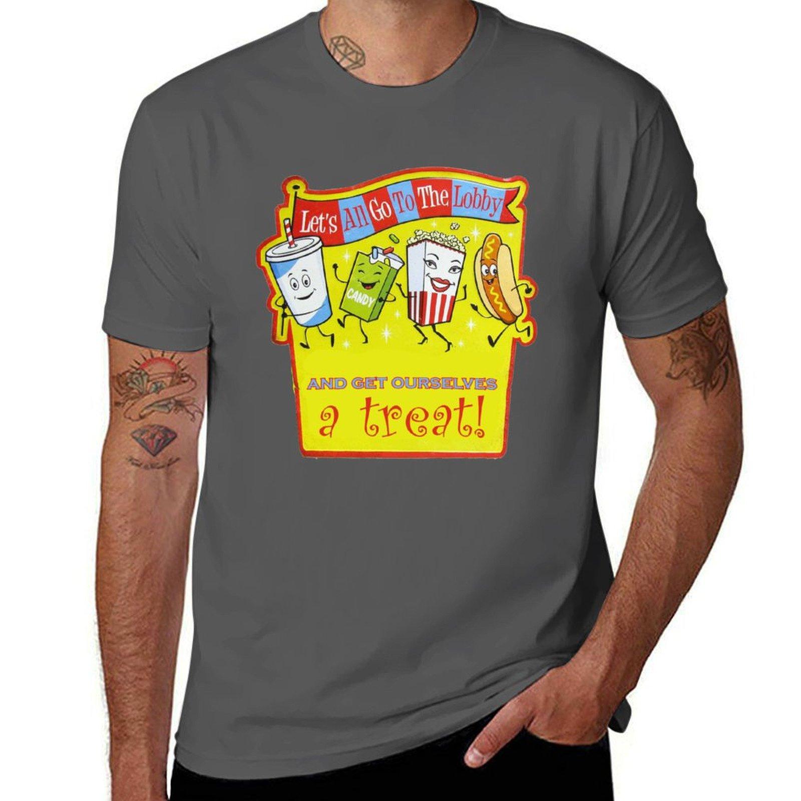 

T-Shirt cotton Vintage pack A THE Retro Theatre tshirt t Movie And Ourselves anime GO ALL Treat shirt Food TO Get LOBBY LET S 4XL