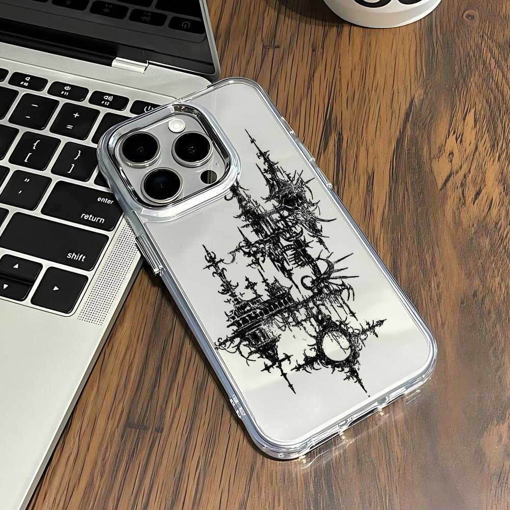 Black Retro Gothic Style Y2K Phone Case For Samsung Galaxy A56 A36 A26 A06 A55 A35 A16 A54 A34 A25 A24 A15 A14 A73 A53 A33 4G 5G