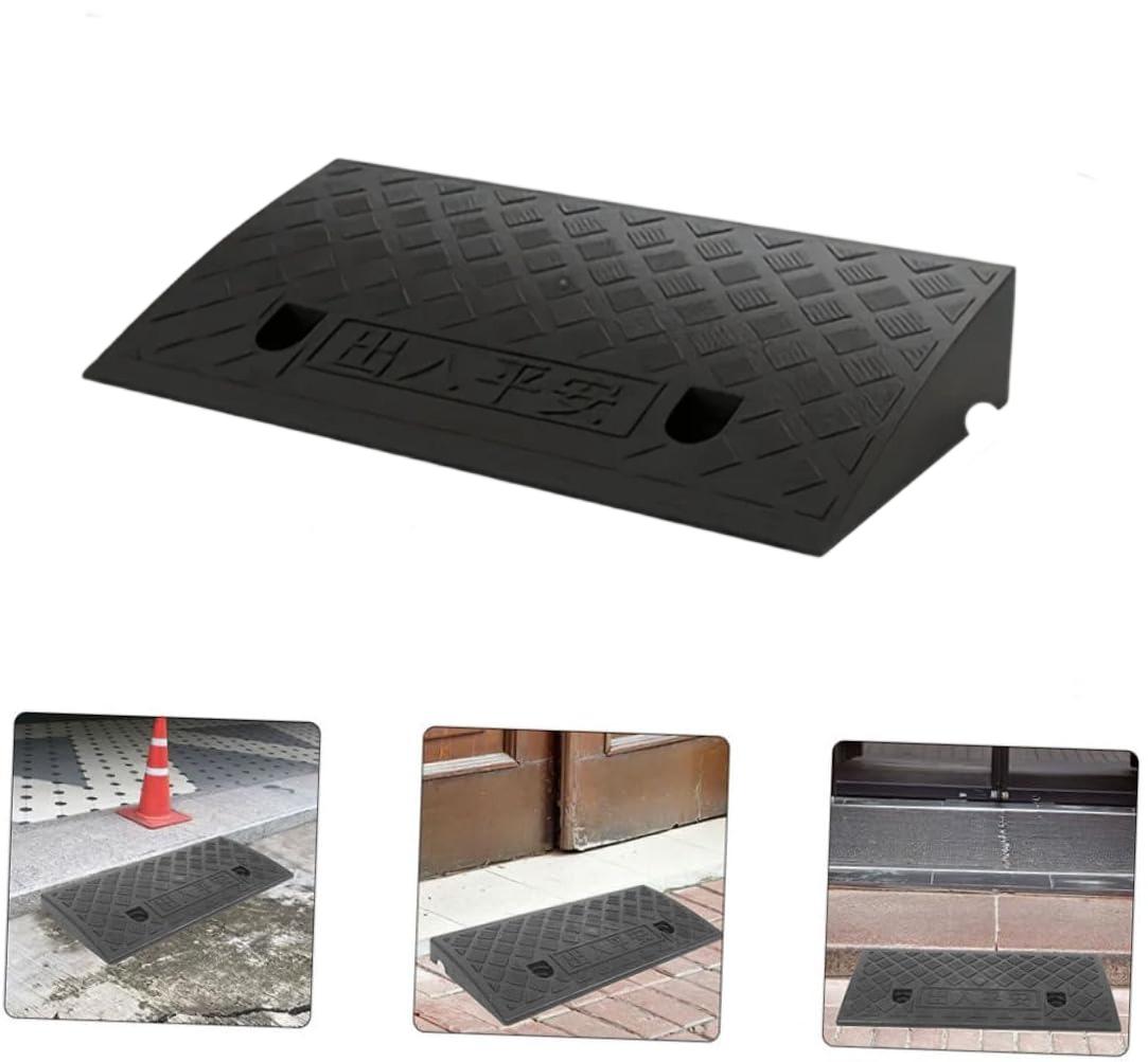 1/2pcs Car Wheel Driveway Ramp, Portable Non-Slip Tire Step for Curb, Porch, RV, Threshold Ramp, Automotive Accessory
