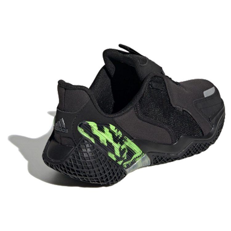 Adidas 4Uture RNR J Abrasion Resistant Low top Kids' Running Shoes Black Green Teenagers EG1777