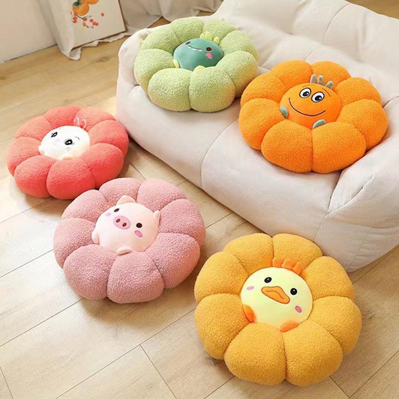 Pumpkin Animal Cushions Tatami Floor Chair Cushions Office Bedroom Stools Car Cushions Summer