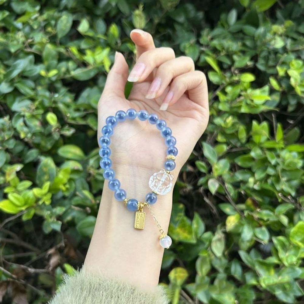 Tassel Pedant Luxury Bracelets Lucky Bead String Bracelet Retro Agate Beads Bracelets  Women