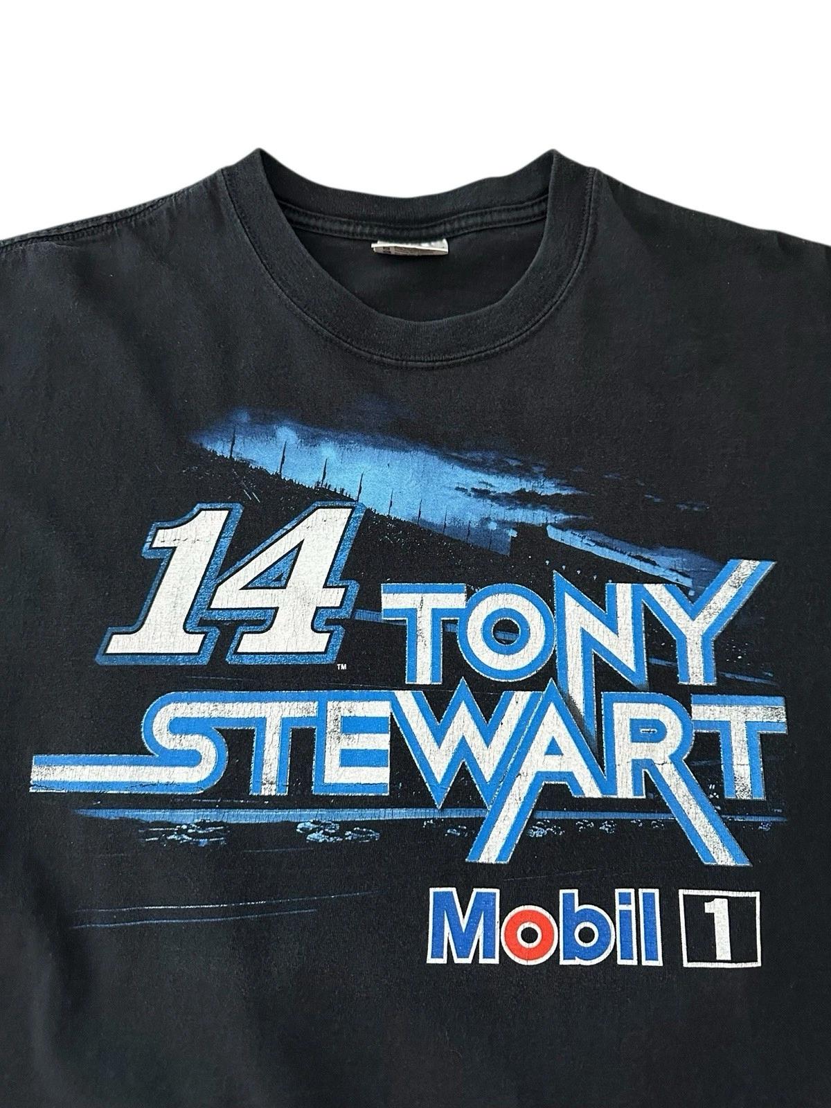 Tony Stewart Nascar Racing T Shirt Men’s Large Black Vtg 3XL