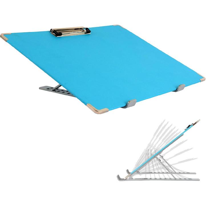Slant Board for Writing 16 x 12 Inch Adjustable Tilted Writing Board Sloped Surface to Improve Handwriting Legibility 20°Slanted Clipboard for