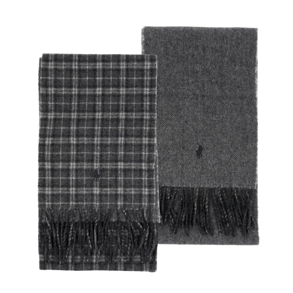 

Polo Ralph Lauren Reversible Plaid Fringe Muffler Pc0945 037 PC0945-037