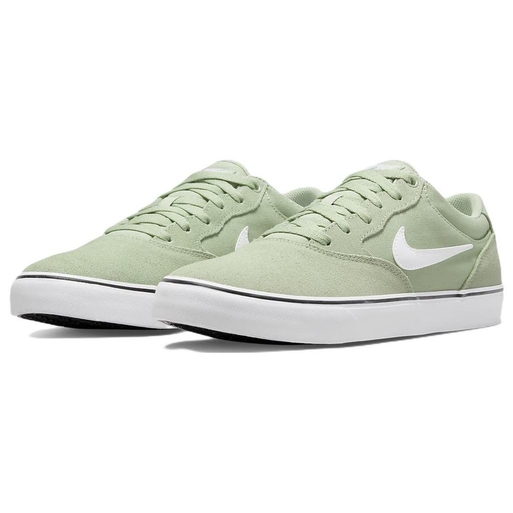 Nike SB Chron 2 Fabric Leather Slip-Resistant Shock Absorbing Durable Lightweight Low-Top Skate Shoes Unisex Sneakers Green DM3493-301