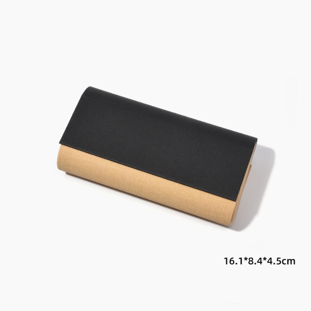 Scratch Resistant Glasses Case Elegant Double Layer Eyeglasses Case Pu Leather Glasses Holder Waterproof For Male Travel