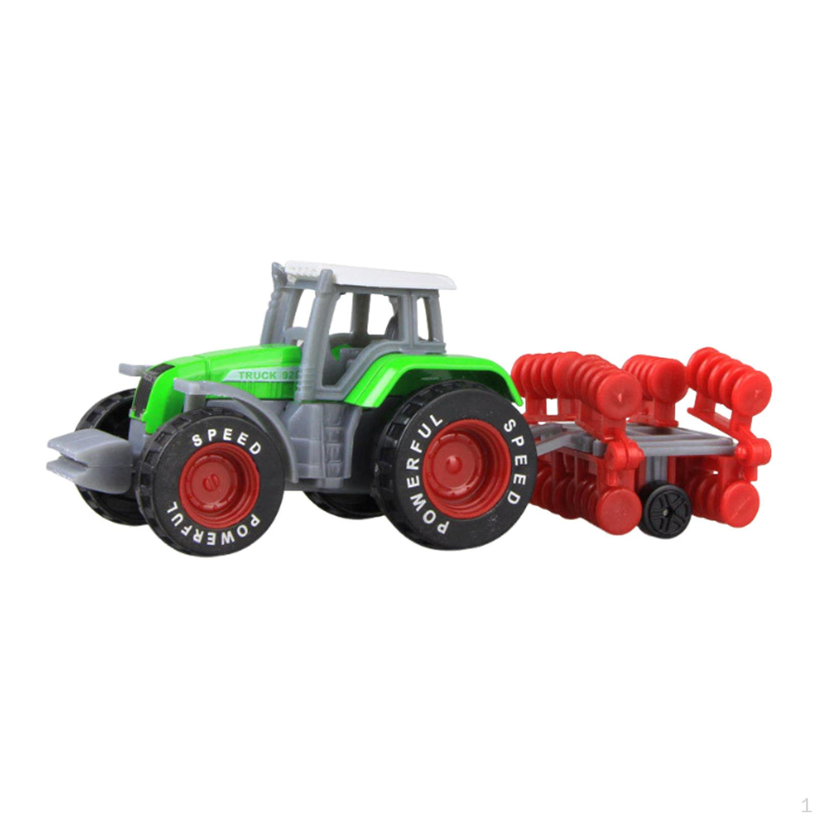 

Сельскохозяйственный тракторный грузовик игрушка в подарок образовательный коллекционный толкай и иди с фрикционным приводом для