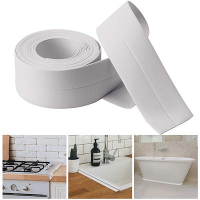 3,2 M cocina, baño, fregadero, bañera, inodoro, cinta autoadhesiva impermeable y antiincrustante, cinta impermeable para calafateo a prueba de aceite de cocina de PVC