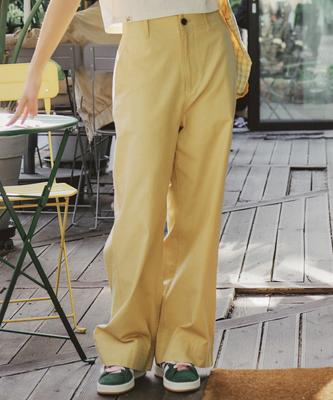COVERNAT WOMAN Covernat X Bomarket Cotton Wide Pants Yellow