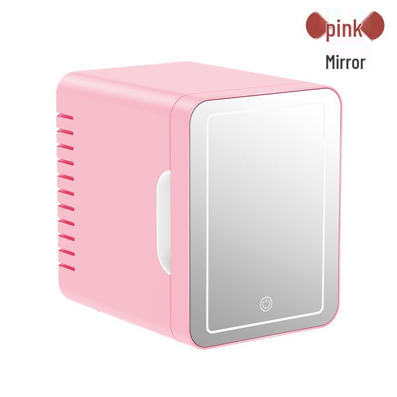 4L Dual-Use Mini Fridge for Car and Home - Ideal for Makeup, Masks, and Cosmetics