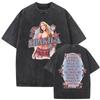 Retro Gewaschen Shakira LMYNL Welttournee 2026 T-Shirts Las Mujeres Ya No Lloran Doppelseitiger Druck T-Shirt Herren Damen Oversized T-Shirts