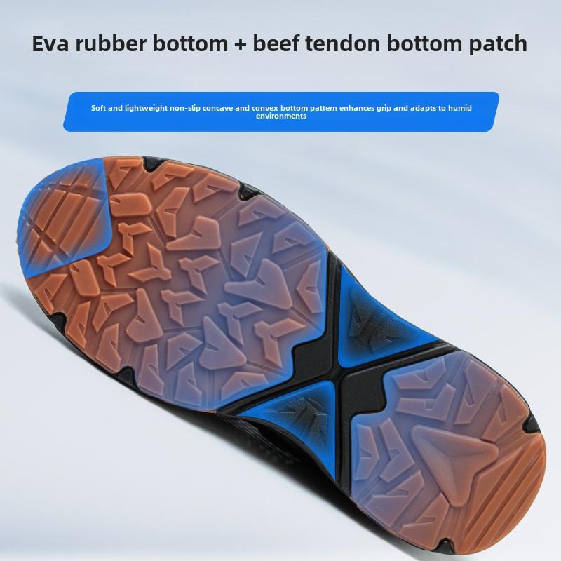 Summer Safety Shoes Men Breathable Mesh Work Shoes With A Steel Toe Industrial Anti-Slip Work Shoes Light Sneakers Women Boots