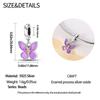 Authentic Copper Charm Bead Charms Luxury Purple Butterfly Pendant Bead Charms Compatible With Bracelets Diy Women Making Delicate Gift