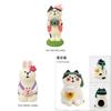Floral Festival Resin Decor With Cute Animal Figures For Scrapbook Crafts