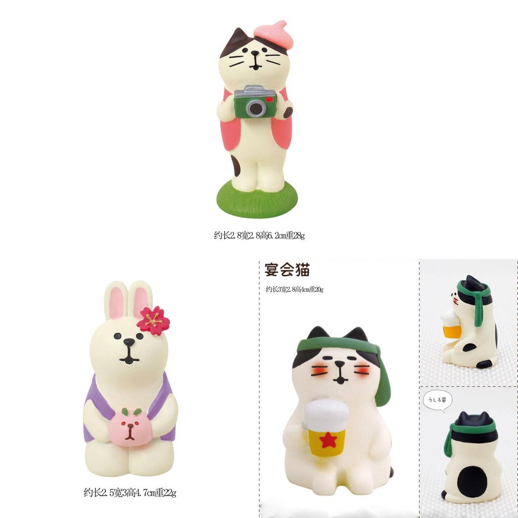 Floral Festival Resin Decor With Cute Animal Figures For Scrapbook Crafts