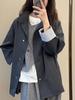 Women's Mid-Length Commuter Trench Coat - Stylish Korean Casual for Spring & Autumn