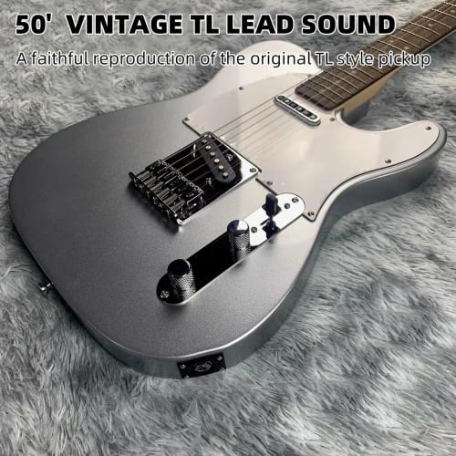 Ogdni 5-Piece Tele Guitar Pickup Set, Single Coil, Alnico Neck/Middle/Bridge Pickups for Tele Electric Guitars (GMA19)