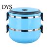 Insulated Lunch Box Stackable with Handle, Stainless Steel Interior Easy Cleaning Bento Design, Leak-Proof Portable Food Container for Office Work And