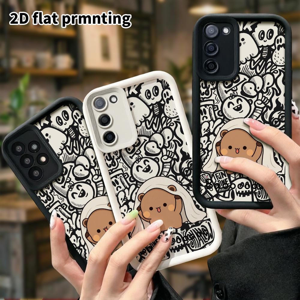 Phone Case: 2D Flat Samsung Galaxy A34 A35 M05 M06 S20 S22 S21 FE Plus 5G Protective Case, Cute and Quirky, Christmas and Halloween Gift