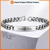 Vnox Kostenlose Gravur 9mm Edelstahl Namens-ID Armbänder für Männer, Metall Namensschild Cubanische Kette Armband, Individuelles bedeutungsvolles Geschenk